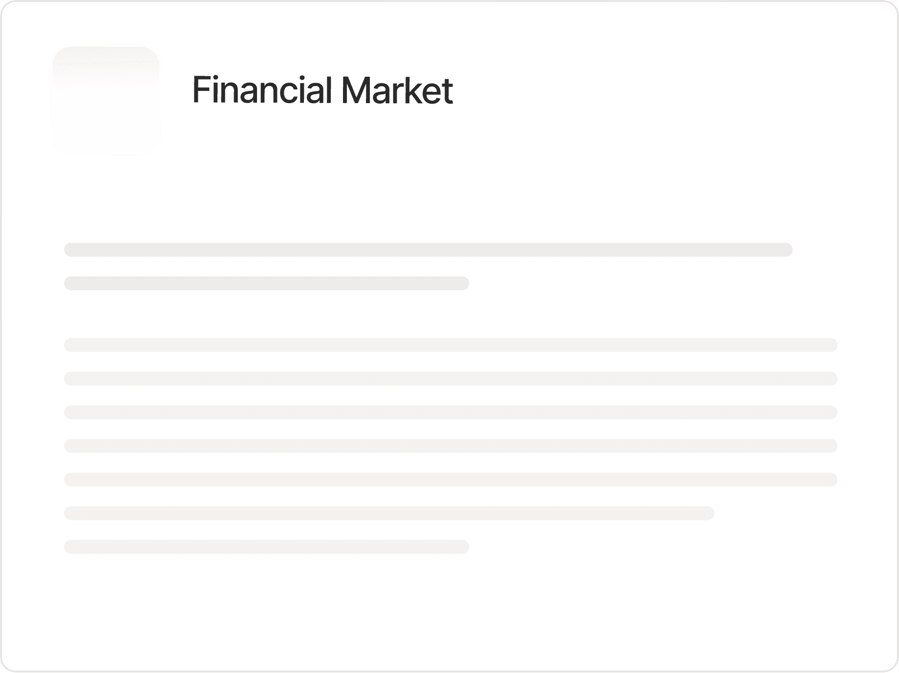 Financial Market